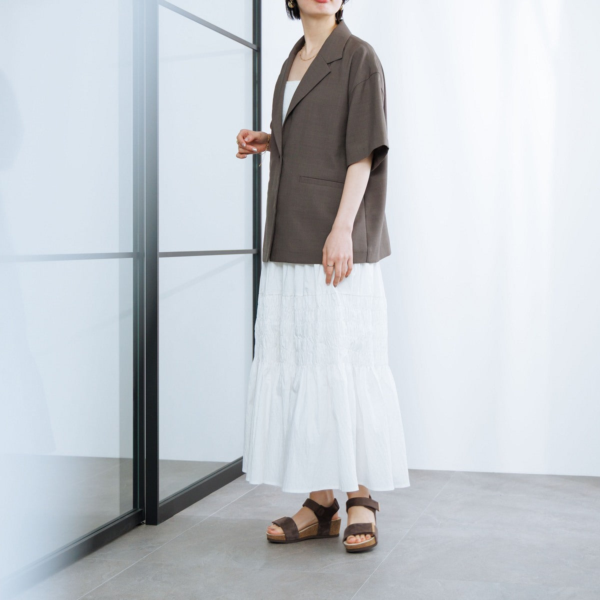 《一部予約/6月下旬入荷予定》【26SS】メタルパーツスポーツサンダル/661203