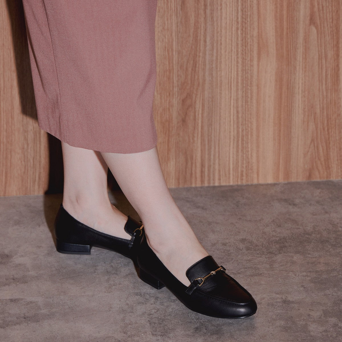 【SALE】ラウンドトゥビットローファー/544317