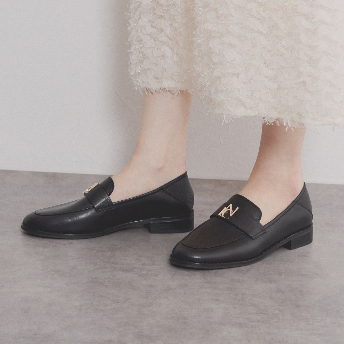 NICALロゴ入りローファー/554109