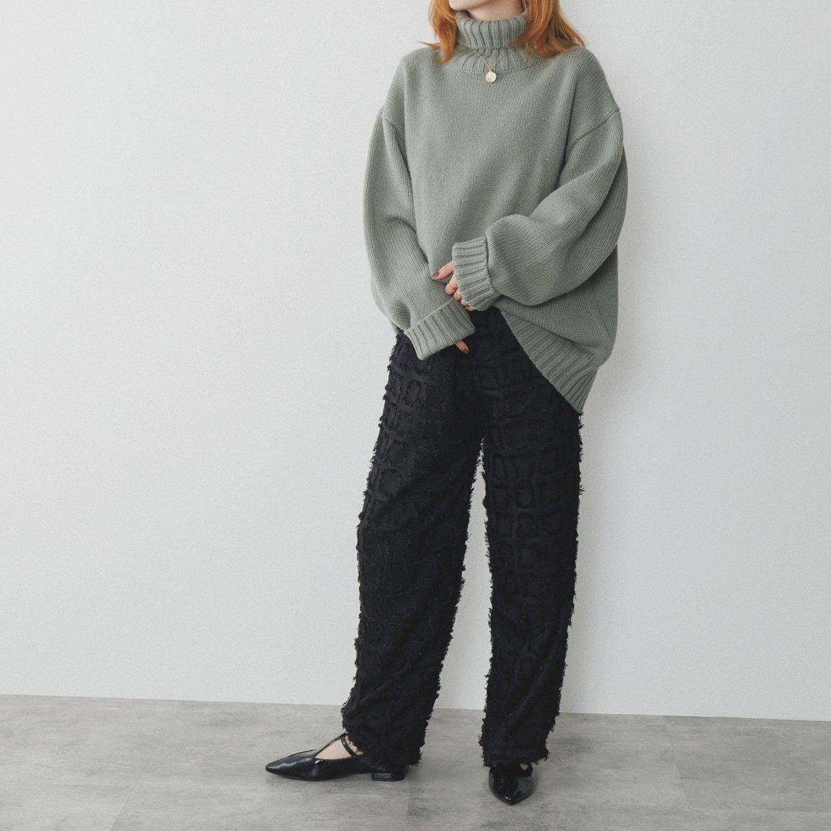 【SALE】ダイヤTストラップフラットパンプス/554305