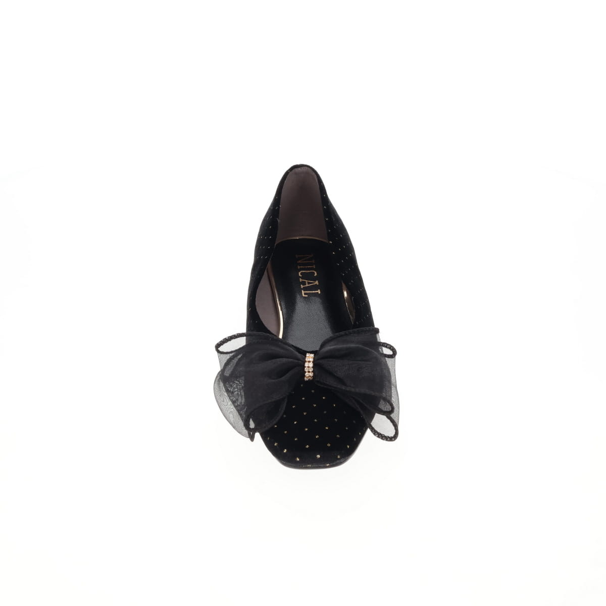 《予約/9月下旬入荷予定》【26AW】チュールリボンフラットパンプス/564308