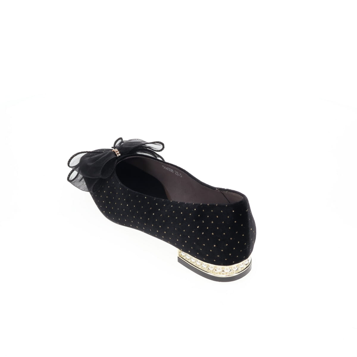 《予約/9月下旬入荷予定》【26AW】チュールリボンフラットパンプス/564308
