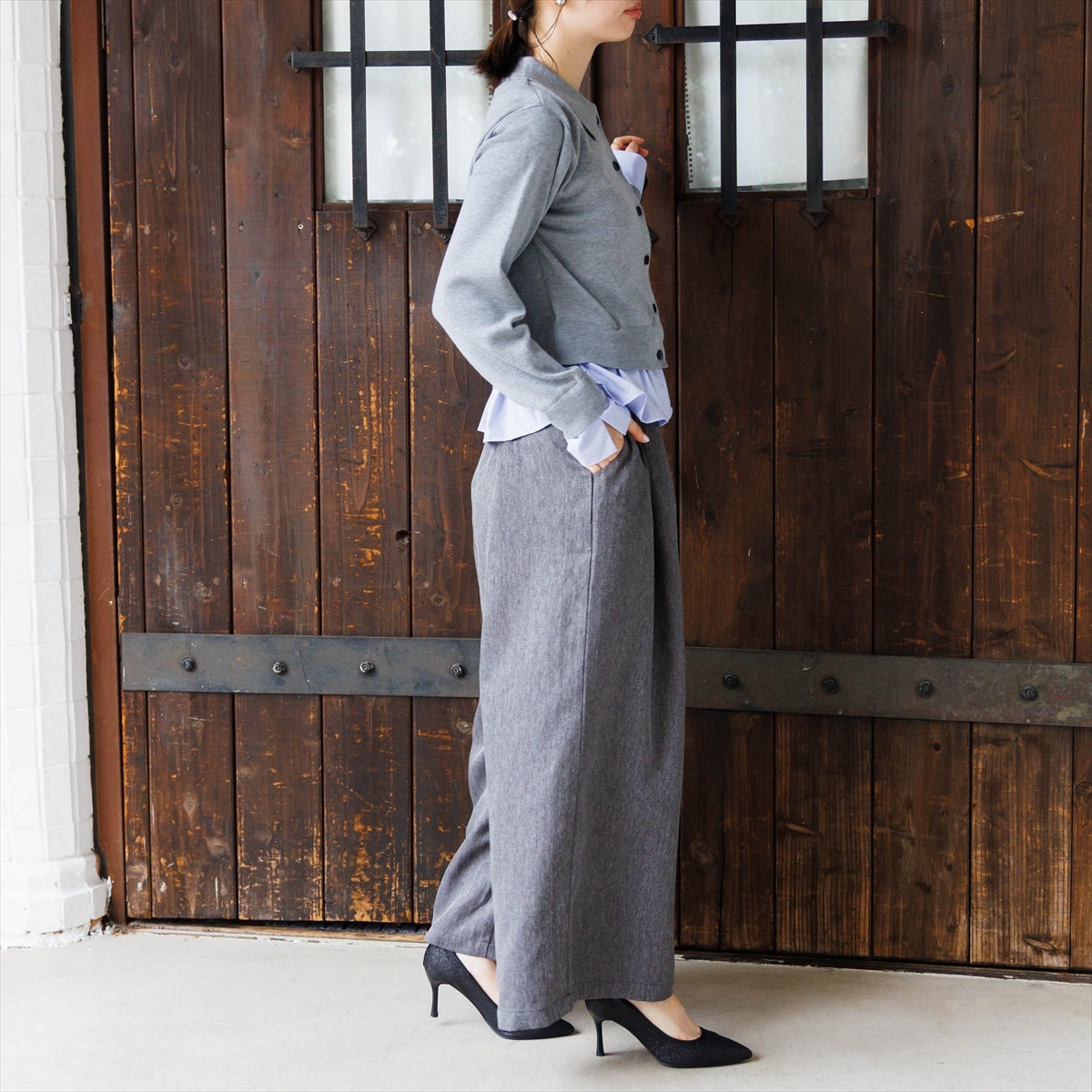 【26AW】グリッターチュールパンプス/564309