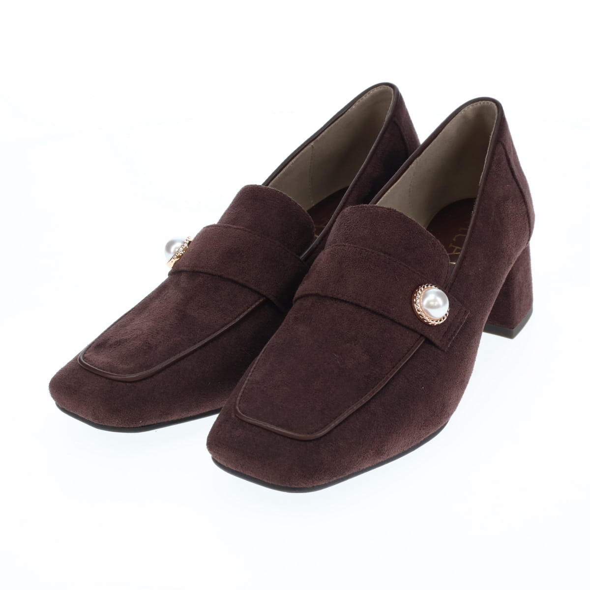 《予約/10月上旬入荷予定》【26AW】パールモチーフヒールローファー/564310