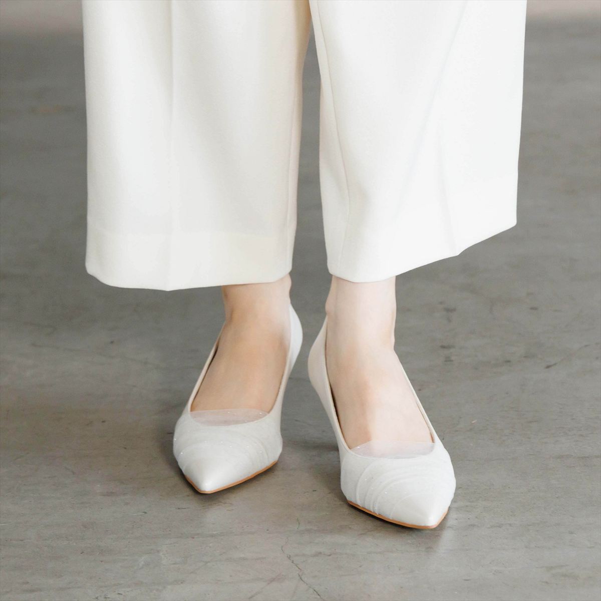 【26AW】オーガンジードレープパンプス/564311