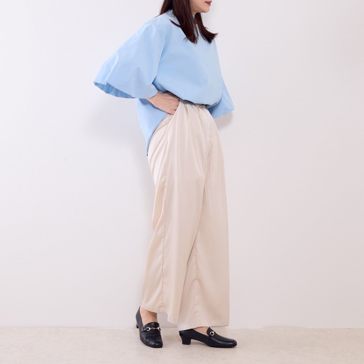 【SALE】ビットデザインヒールローファー/705003