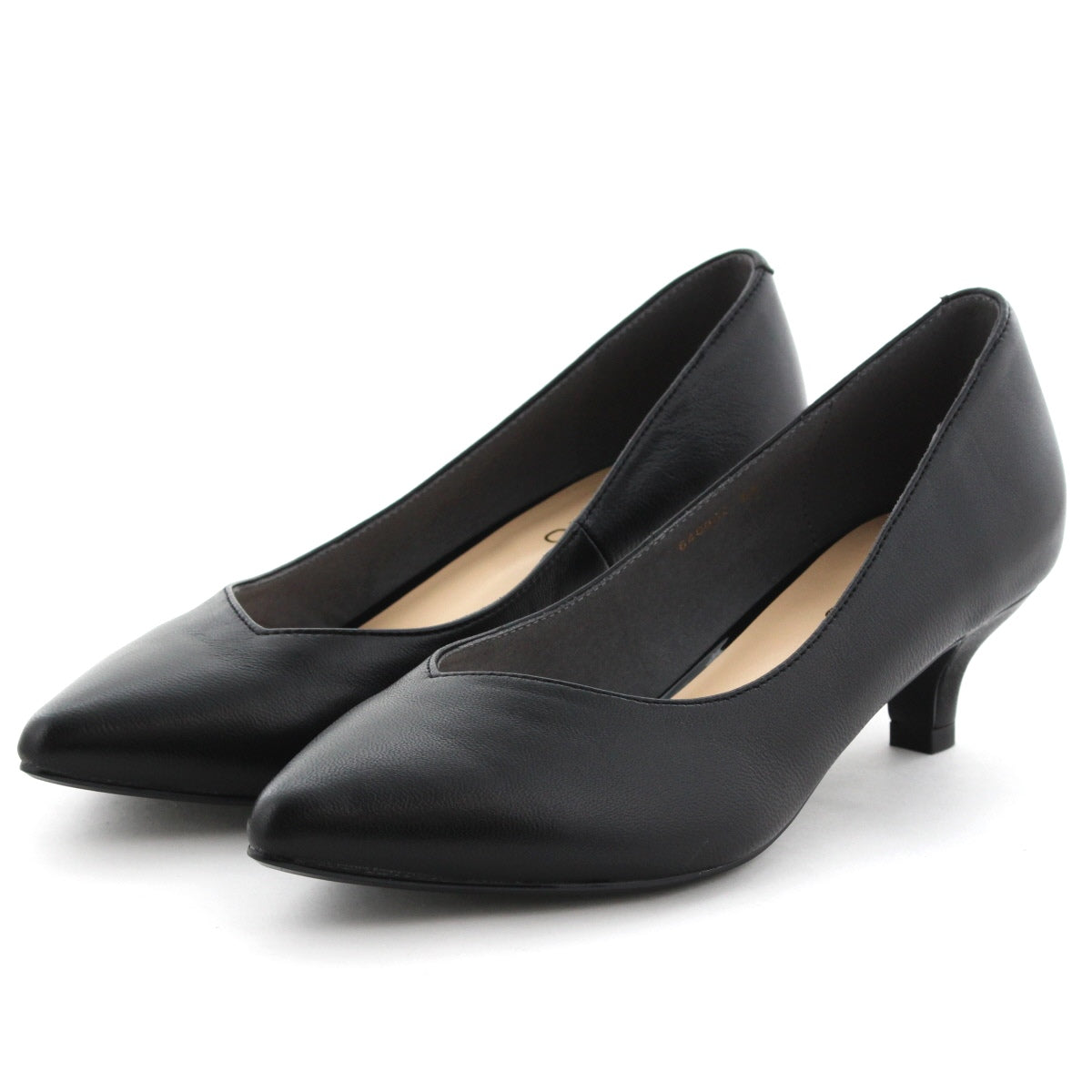 【WEB限定デザイン/再入荷】アシンメトリーポインテッドトゥパンプス/640002