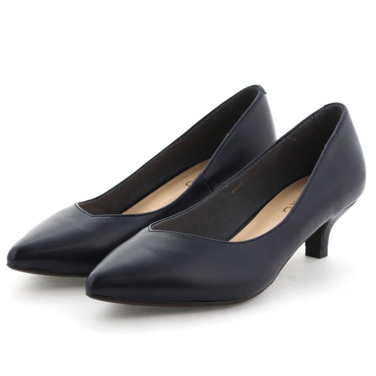 【WEB限定デザイン/再入荷】アシンメトリーポインテッドトゥパンプス/640002