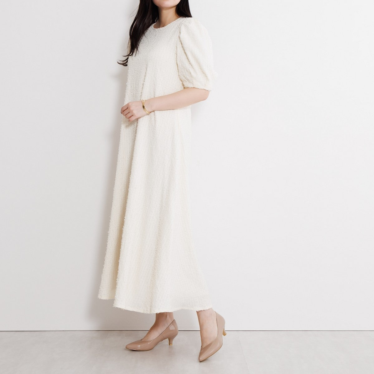 【WEB限定デザイン/再入荷】アシンメトリーポインテッドトゥパンプス/640002