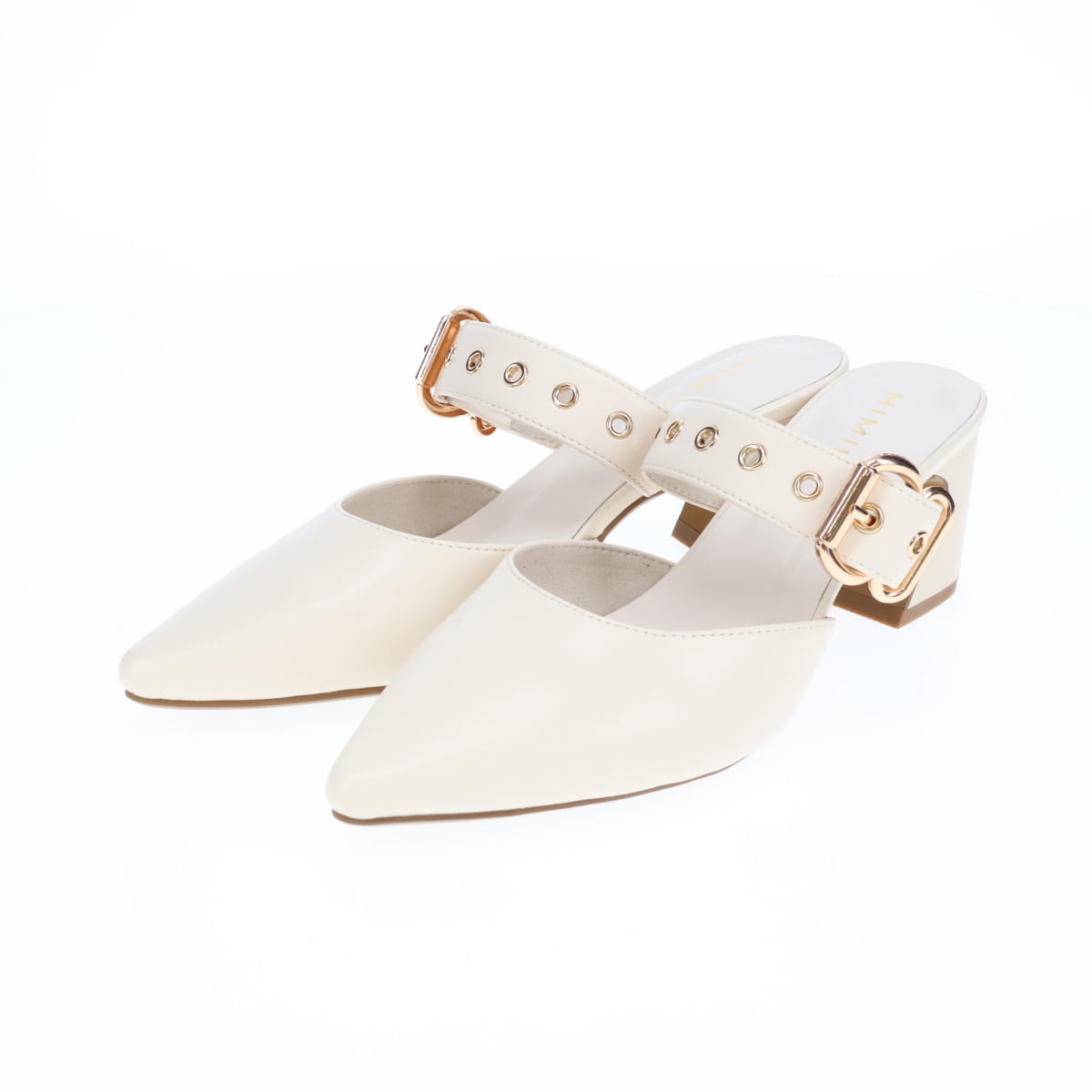 【26SS/WEB限定デザイン】メタルアクセントミュールパンプス/640012