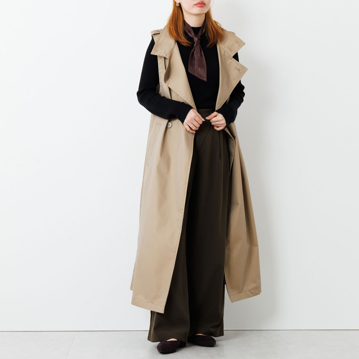 【SALE】アシンメトリーVカットフラットパンプス/741316