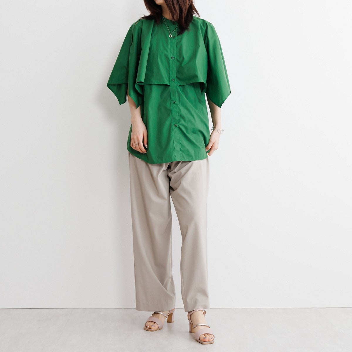 【SALE】パデットヒールサンダル/651217