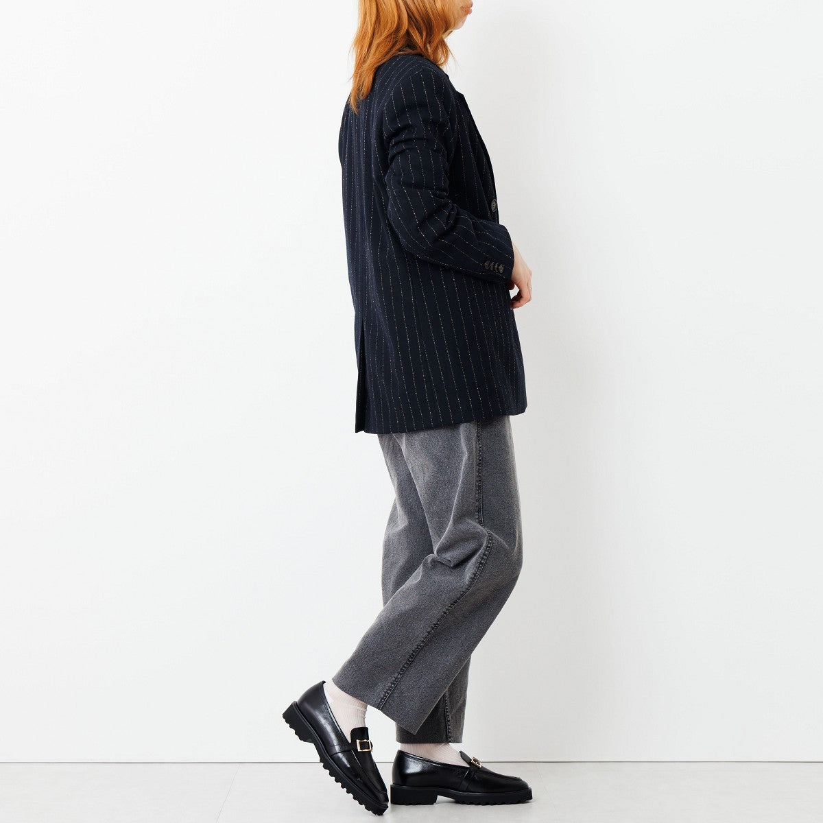 【SALE】トラックソールスクエアバックルローファー/651321