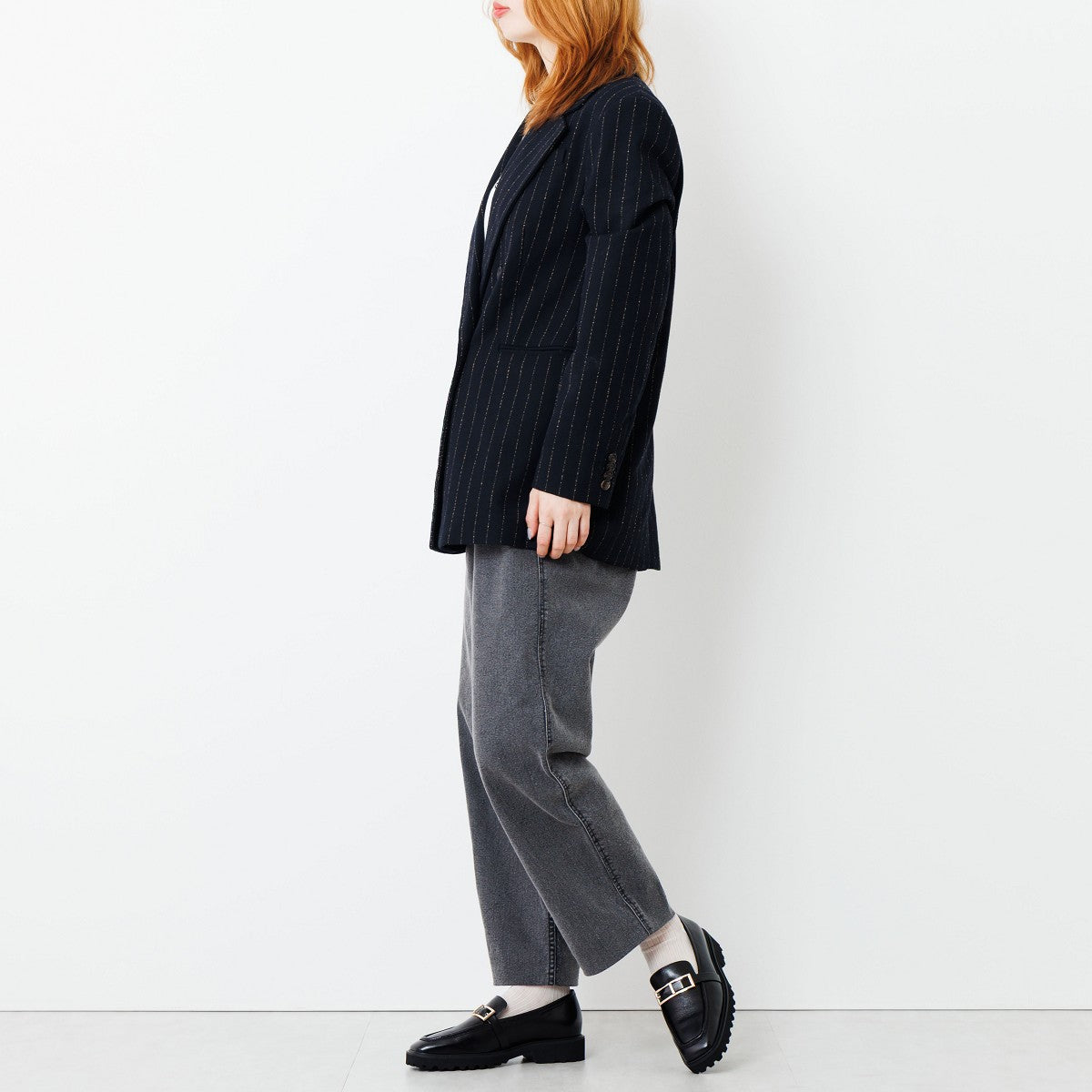 【SALE】トラックソールスクエアバックルローファー/651321