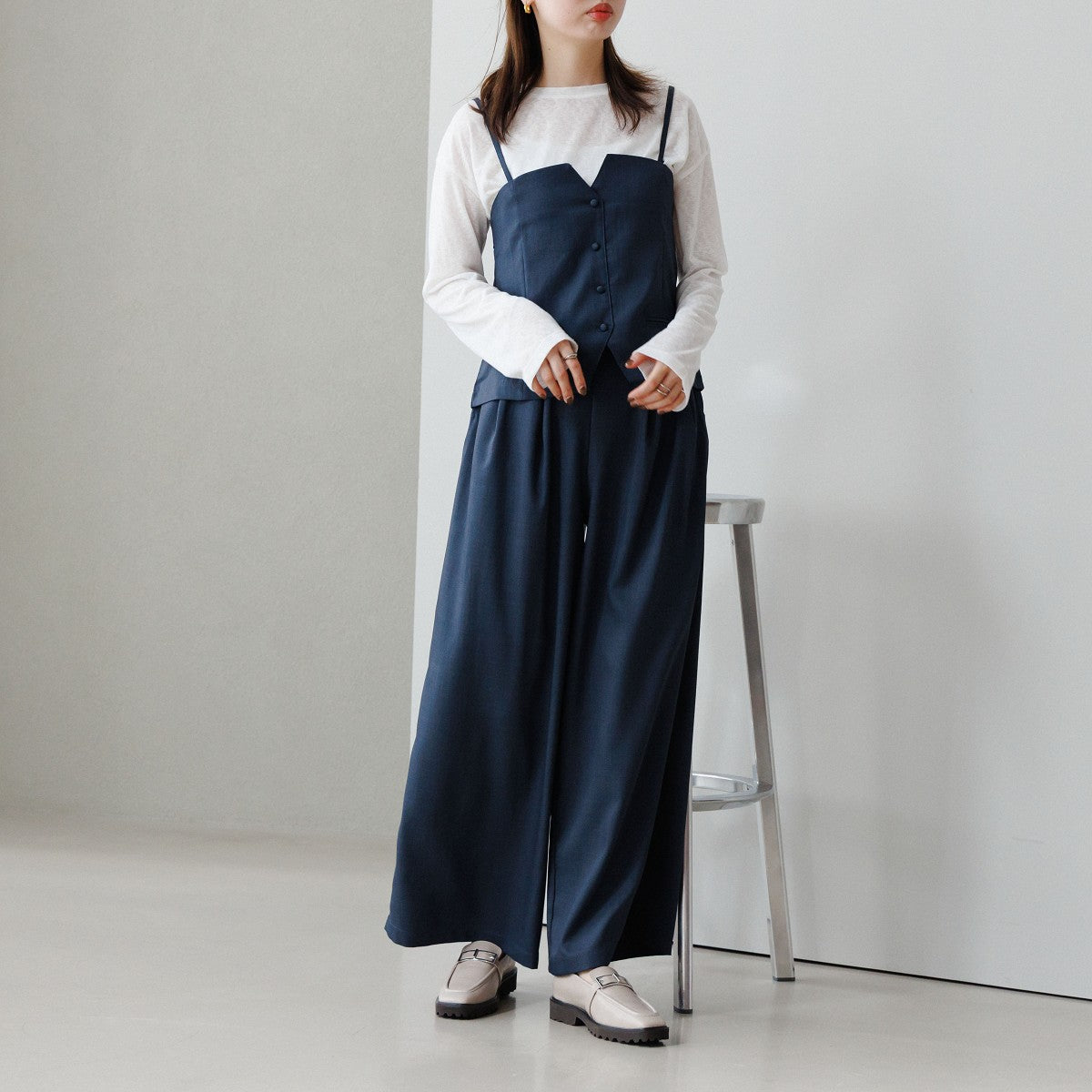 【SALE】トラックソールスクエアバックルローファー/651321