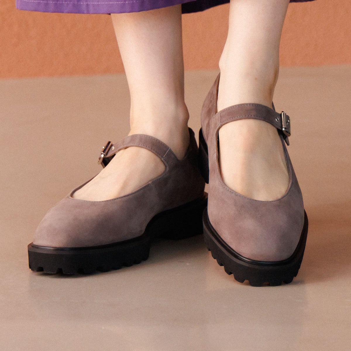 【SALE】トラックソールメリージェーンパンプス/651323