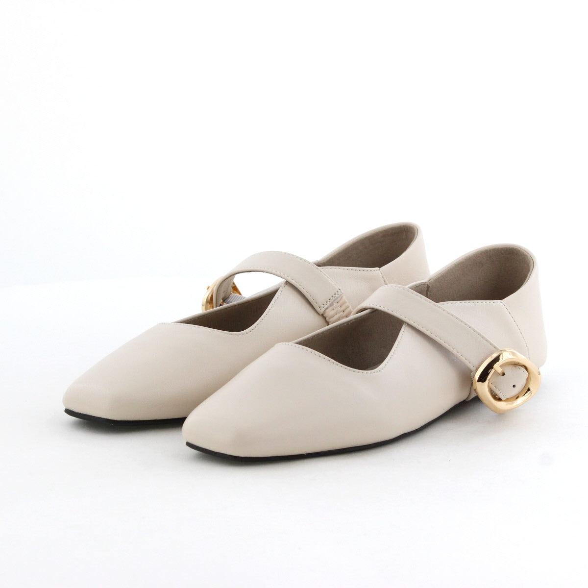 【SALE】ベルトモチーフフラットパンプス/651331