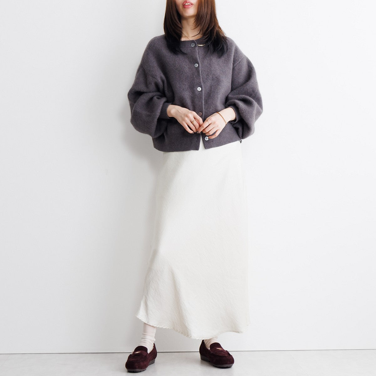 【26AW】メタルポイントふわふわモカシン/651332