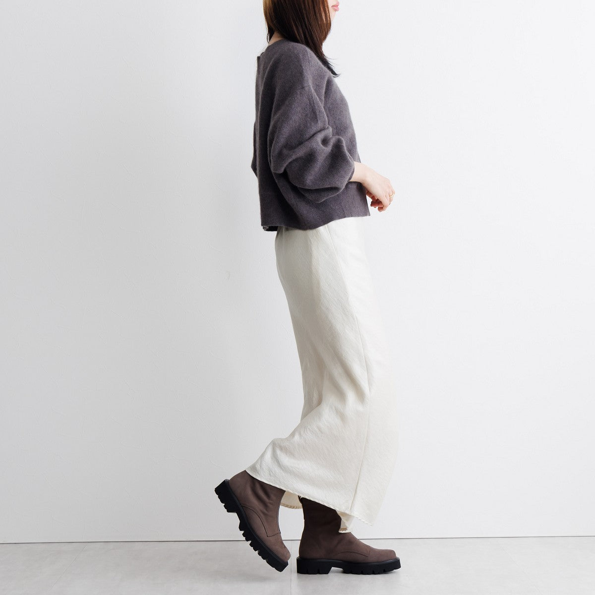 【SALE】フロントジップブーツ/651409