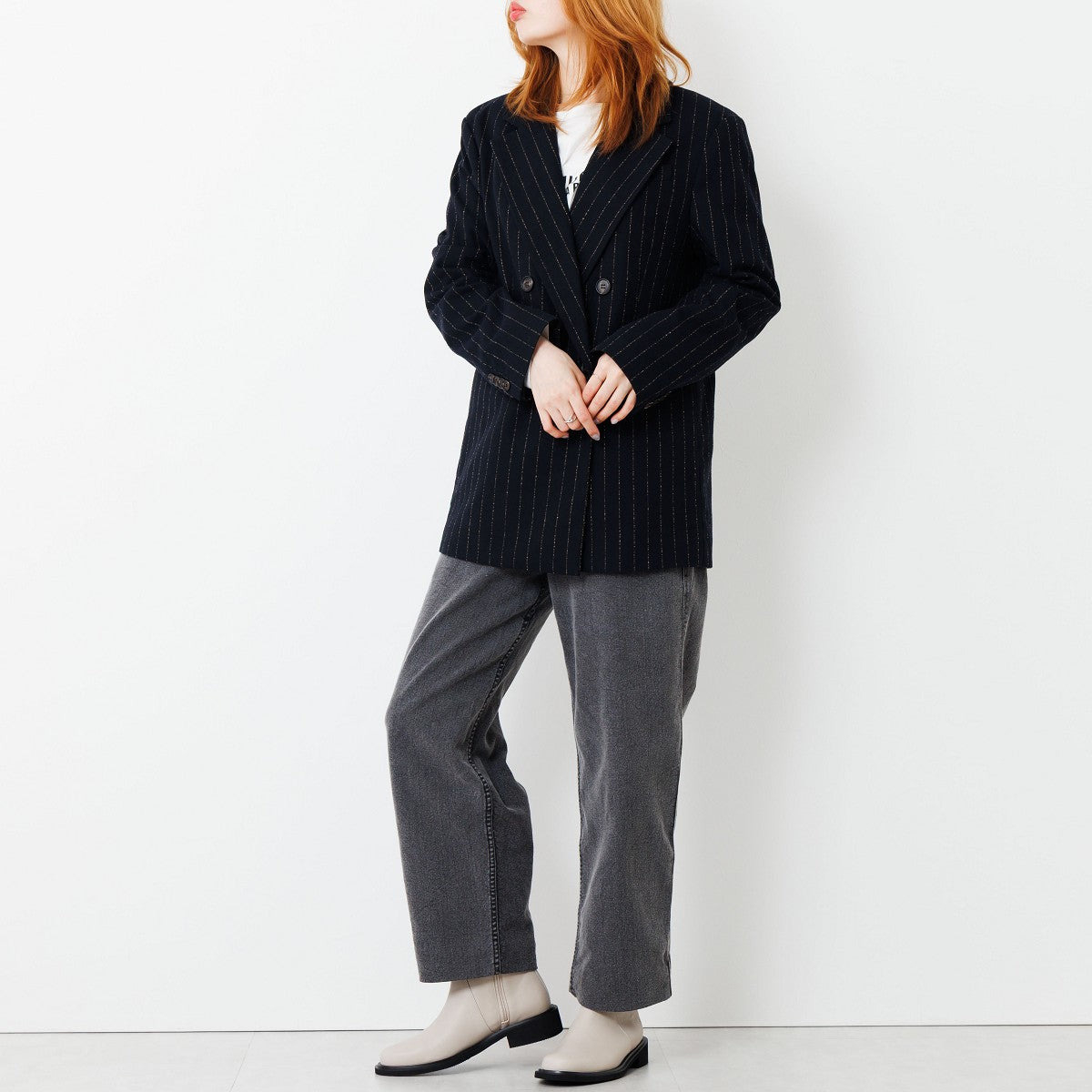 【SALE】サイドジップミドルブーツ/651414