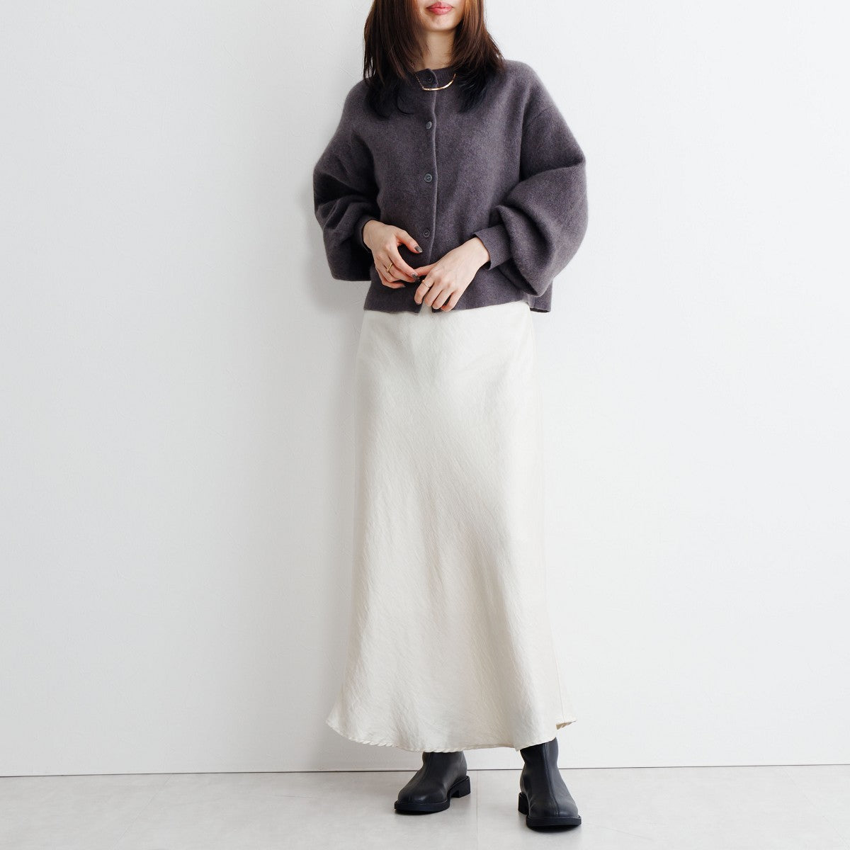 【26AW】ラウンドトゥストレッチブーツ/661422