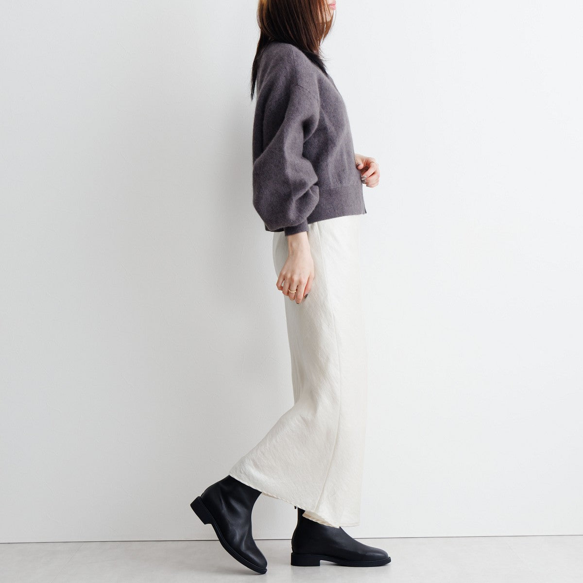 【26AW】ラウンドトゥストレッチブーツ/661422