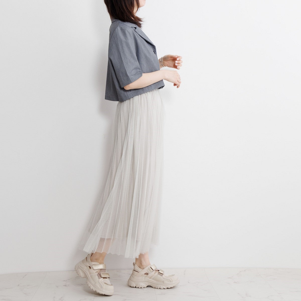 【SALE】厚底ダブルベルトスニーカー/657104