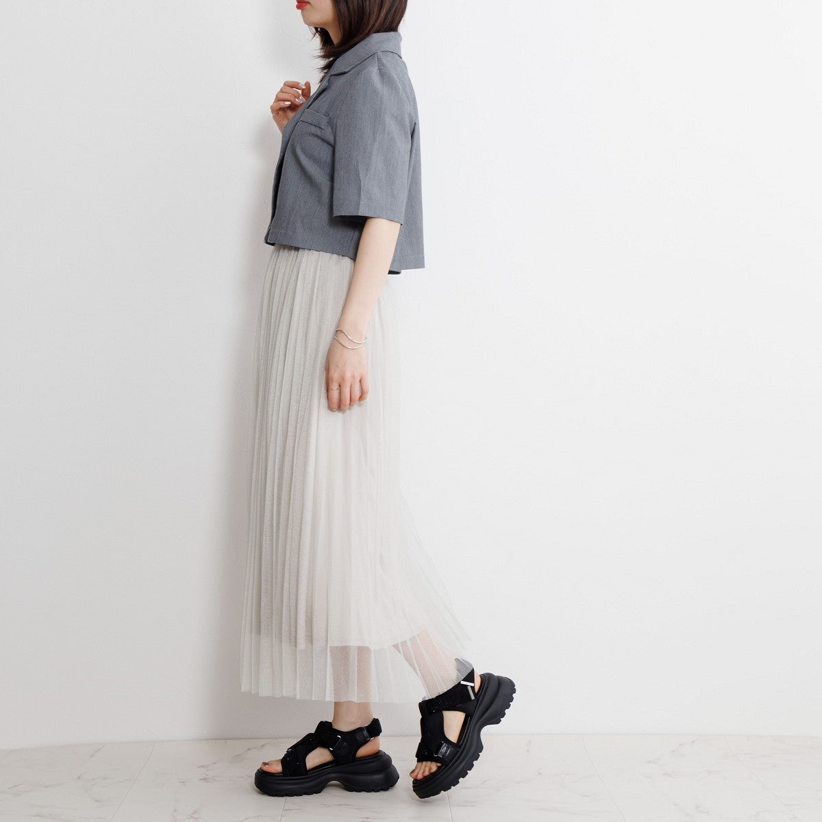 【SALE】ラインストーンベルトスポサン/657203