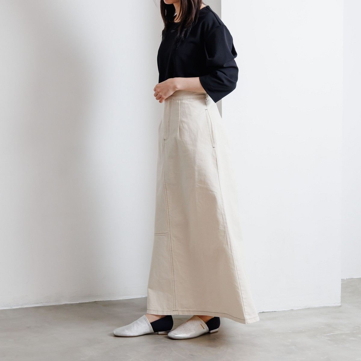 【オンラインショップ限定カラー入荷/瞬間フィット】ハンズフリーストレッチレザーパンプス/661118