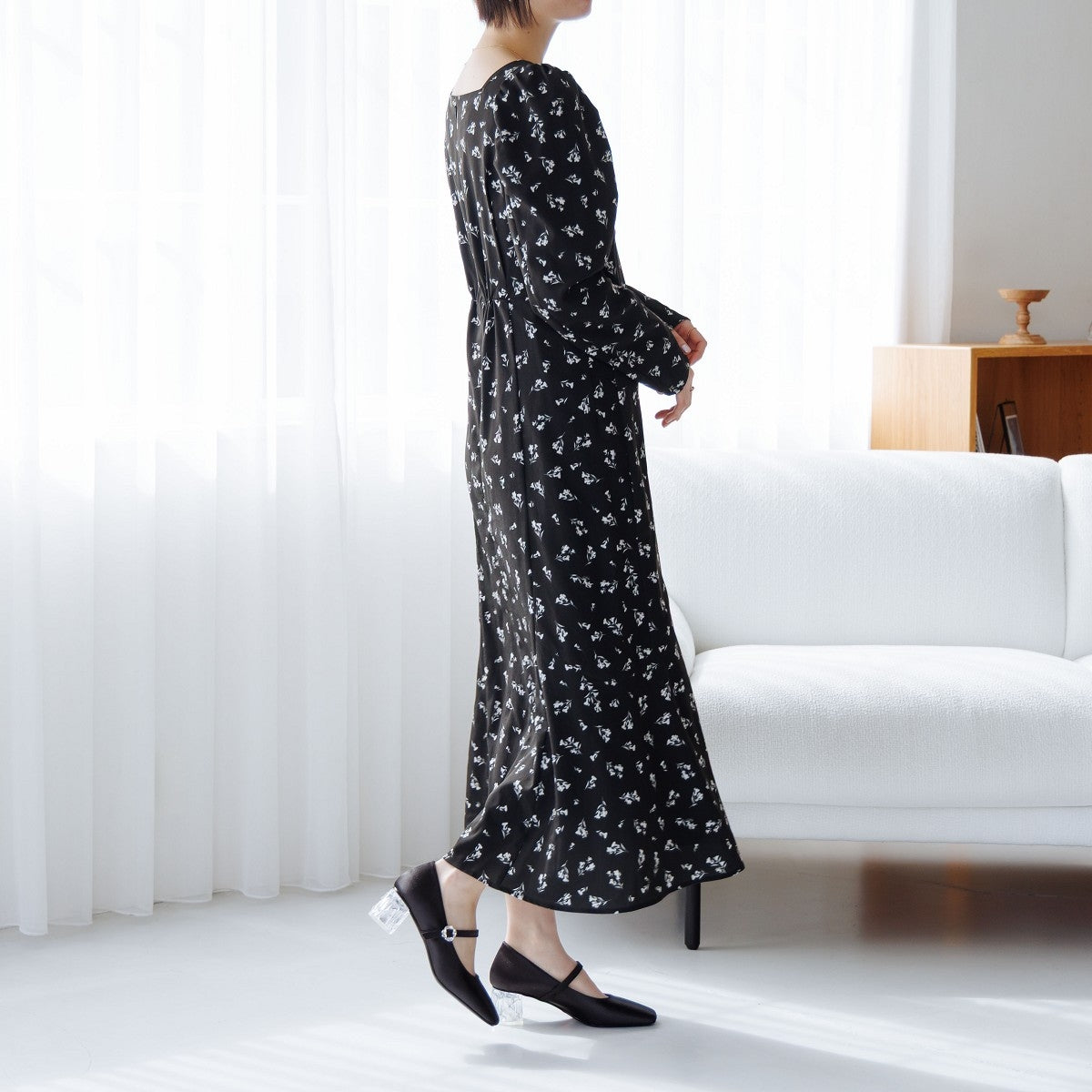 HANAE MORI×HIMIKO クリアヒールメリージェーン/661128