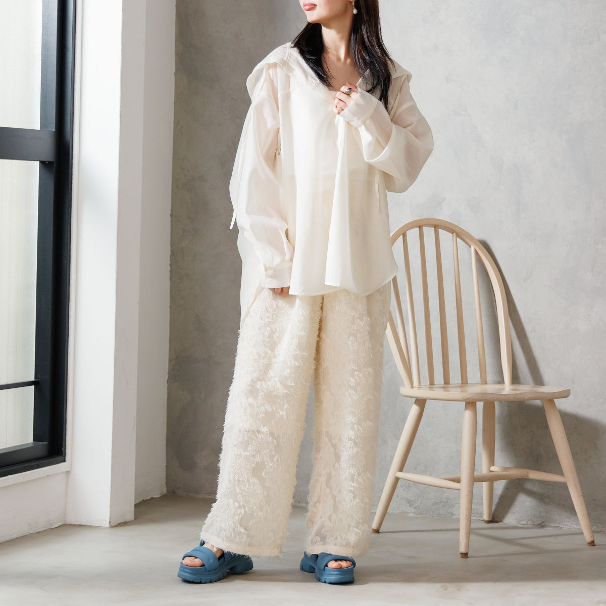 《一部予約/6月下旬入荷予定》【26SS/再入荷】厚底パデットサンダル/661201