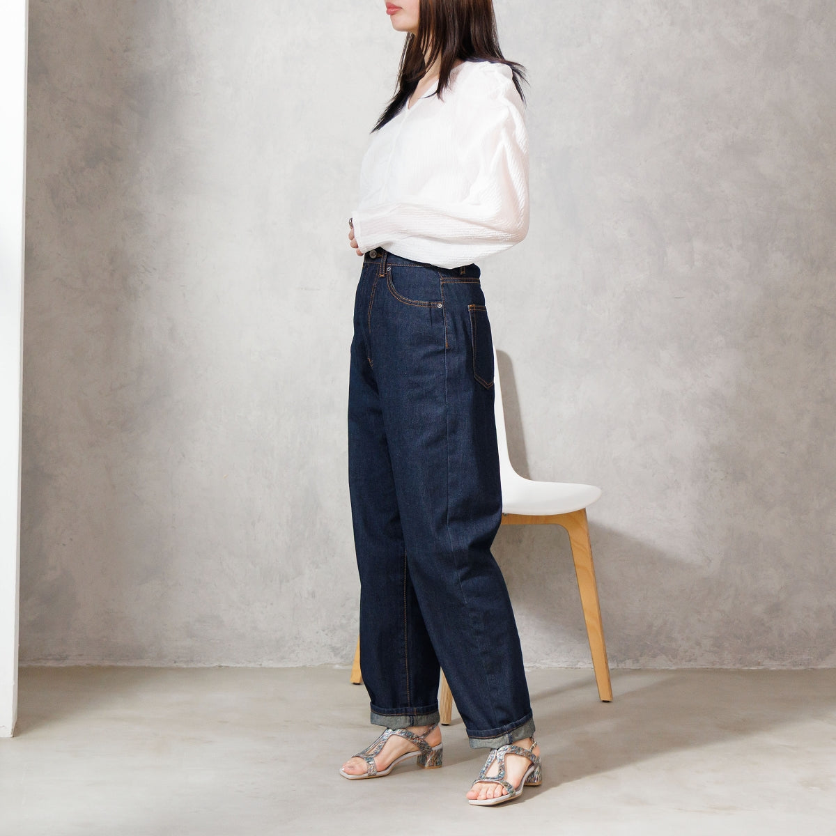 【26SS】4cmヒールUカットサンダル/661212
