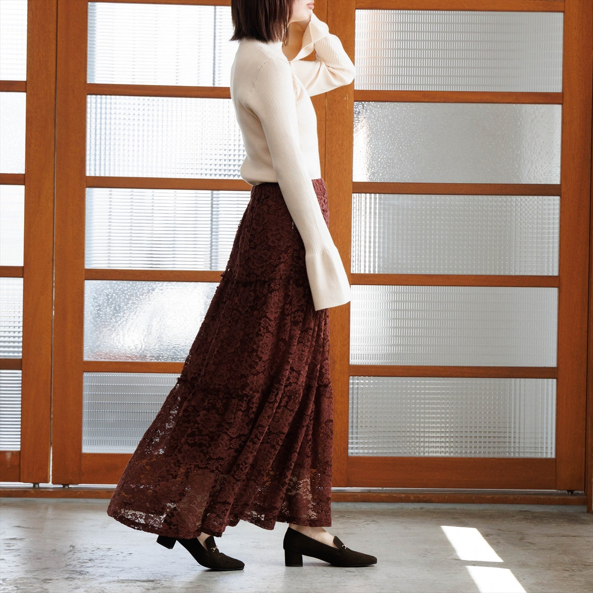 《予約/10月上旬入荷予定》【26AW】ヒールバブーシュビットローファー/661331