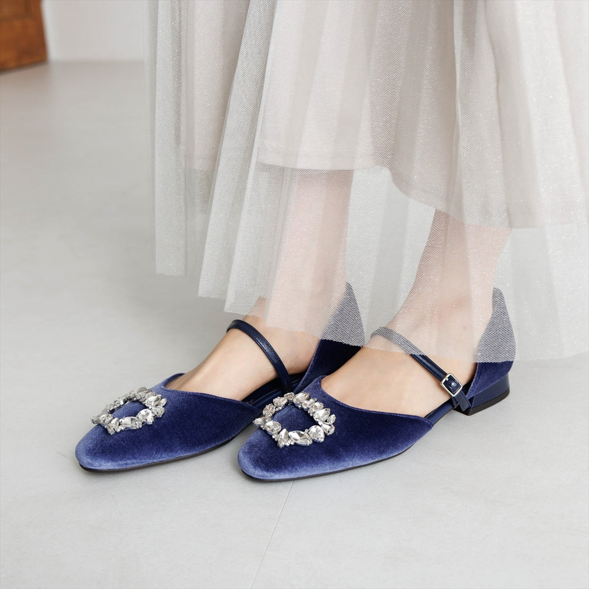 【26AW】HANAEMORI×HIMIKO ビジューセパレートパンプス/661333