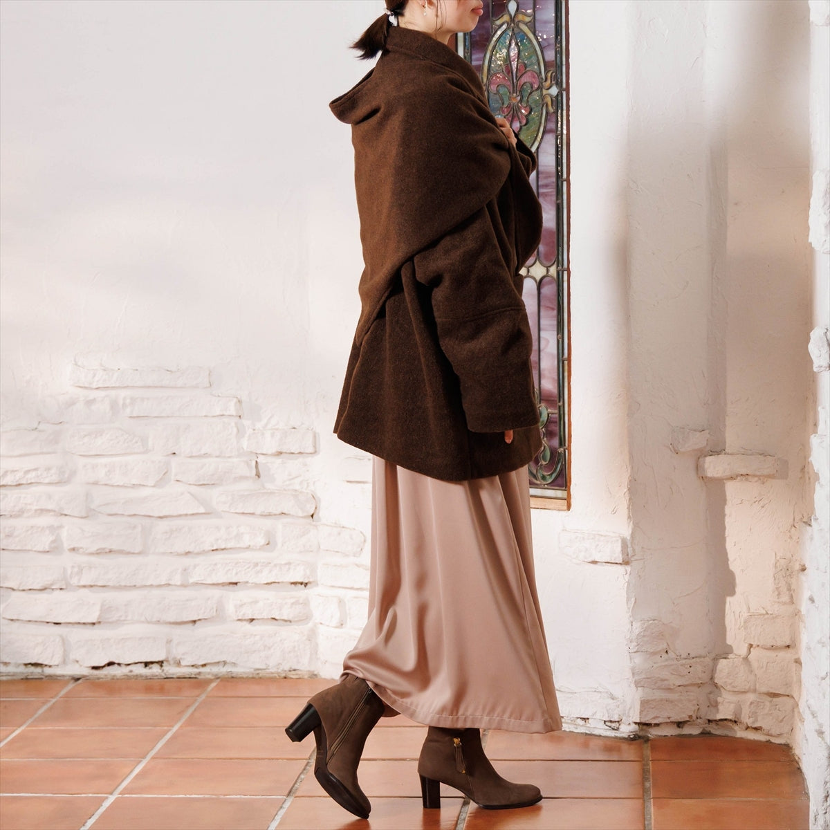 【26AW】サイドジップヒールブーツ/661407