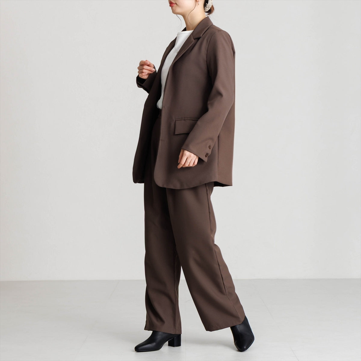 【26AW】バックジップシープレザーストレッチブーツ/661413