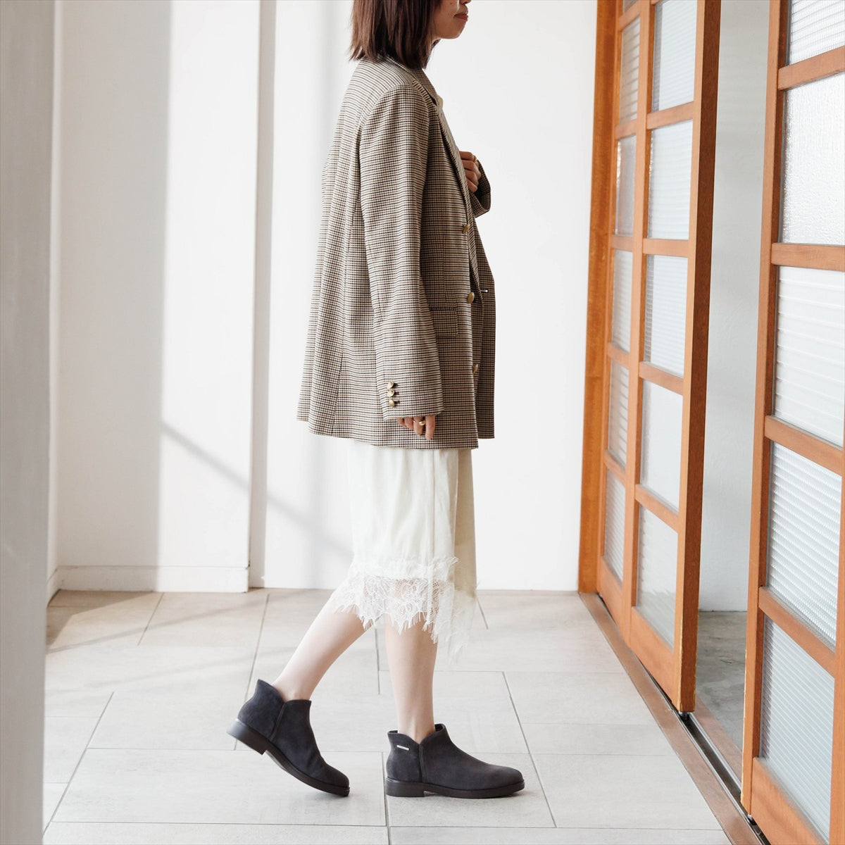 【26AW】【瞬間フィット】ハンズフリーショートブーツ/661421