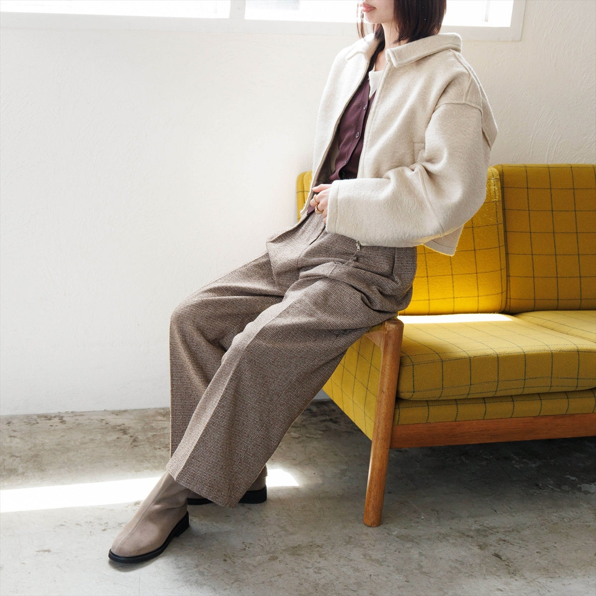 【26AW】ラウンドトゥストレッチブーツ/661422