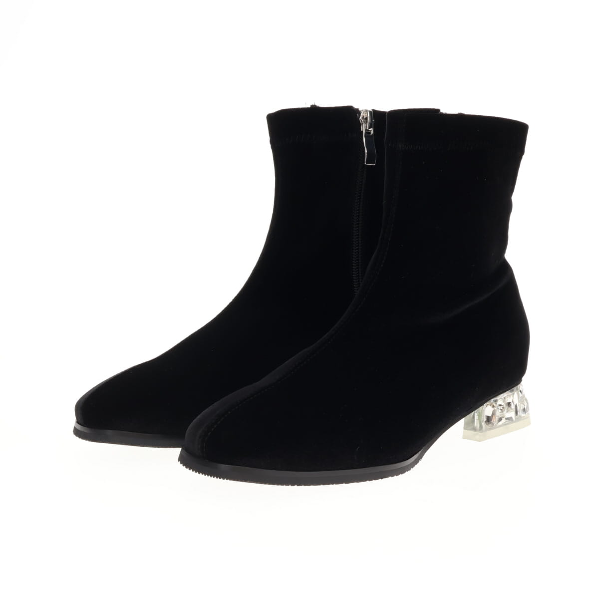 《予約/10月中旬入荷予定》【26AW】HANAEMORI×HIMIKO ビジューヒールストレッチブーツ/661425