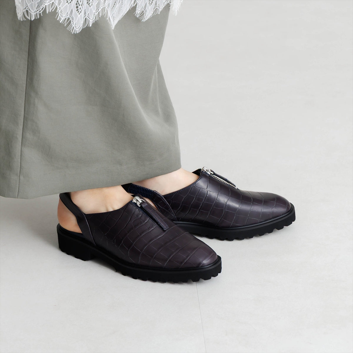 【26AW】センタージップクロッグシューズ/661516