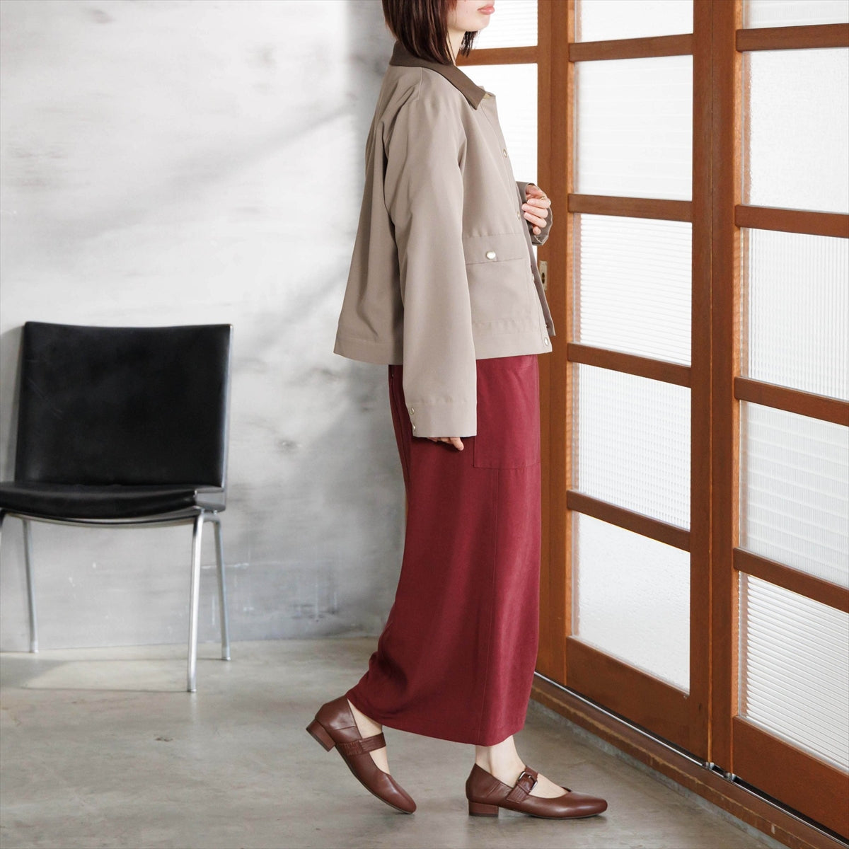 【26AW】2WAYベルトデザインバブーシュ/663302