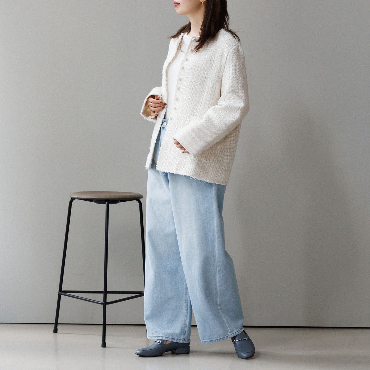 【SALE】スクエアトゥビットローファー/751315
