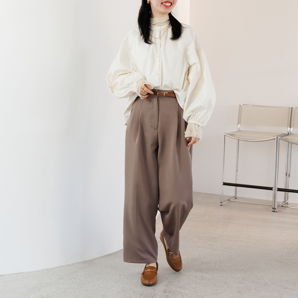 【SALE】ラウンドトゥビットローファー/544317
