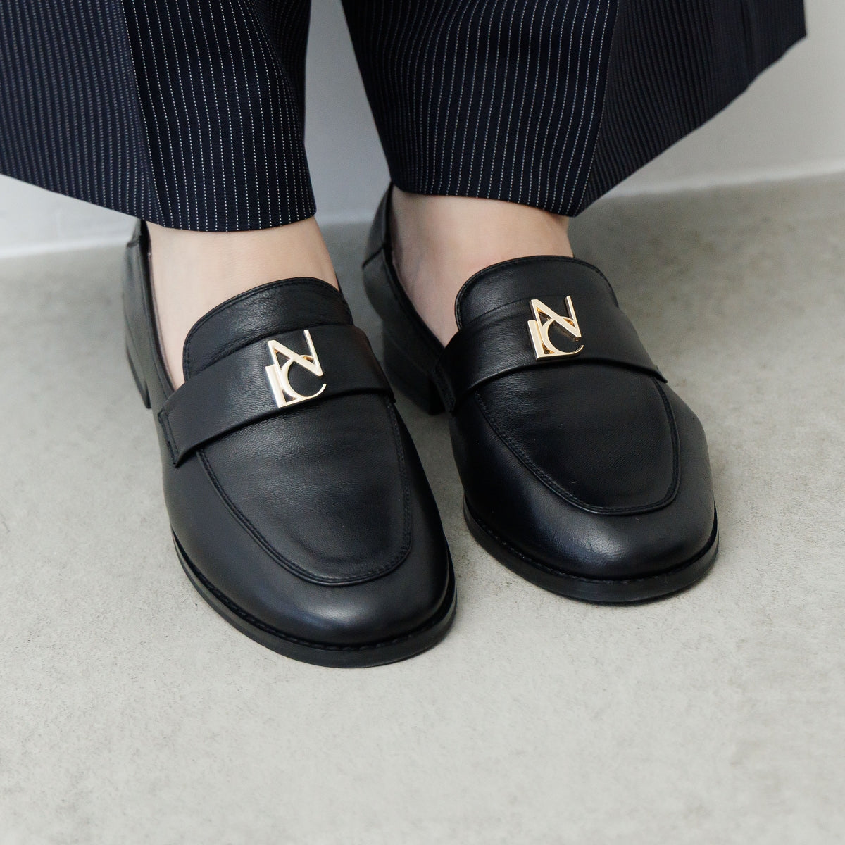 NICALロゴ入りローファー/554109