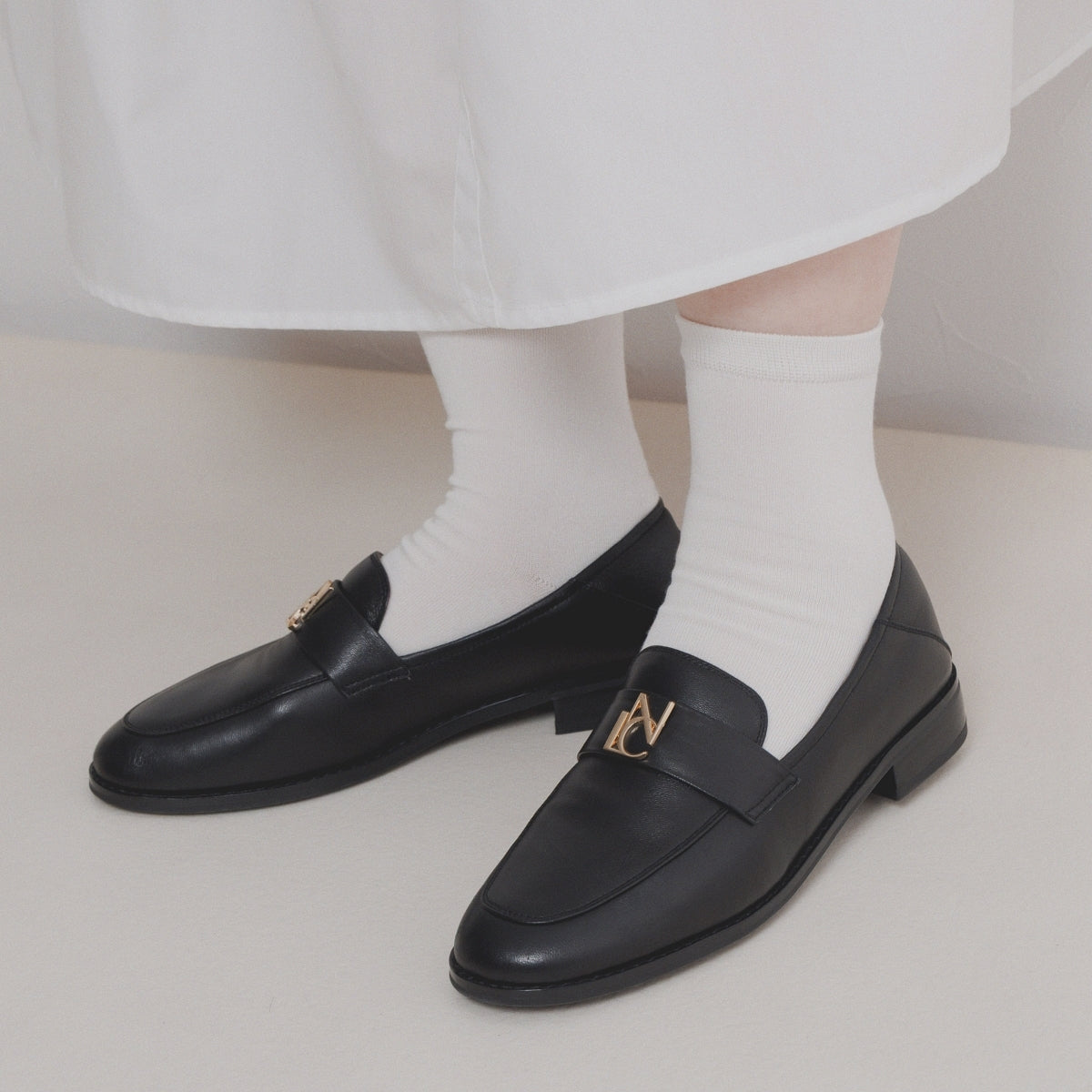 NICALロゴ入りローファー/554109