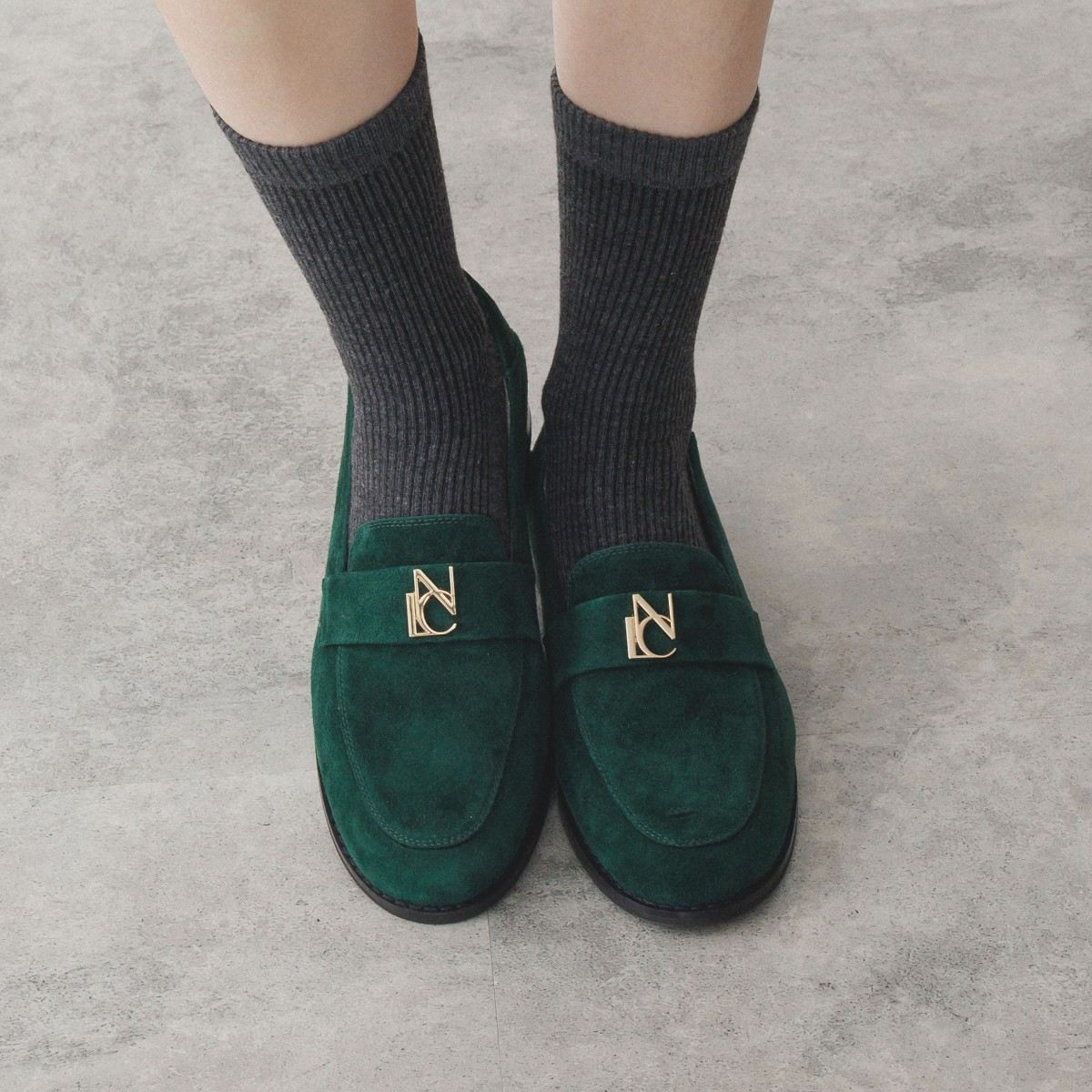 NICALロゴ入りローファー/554109