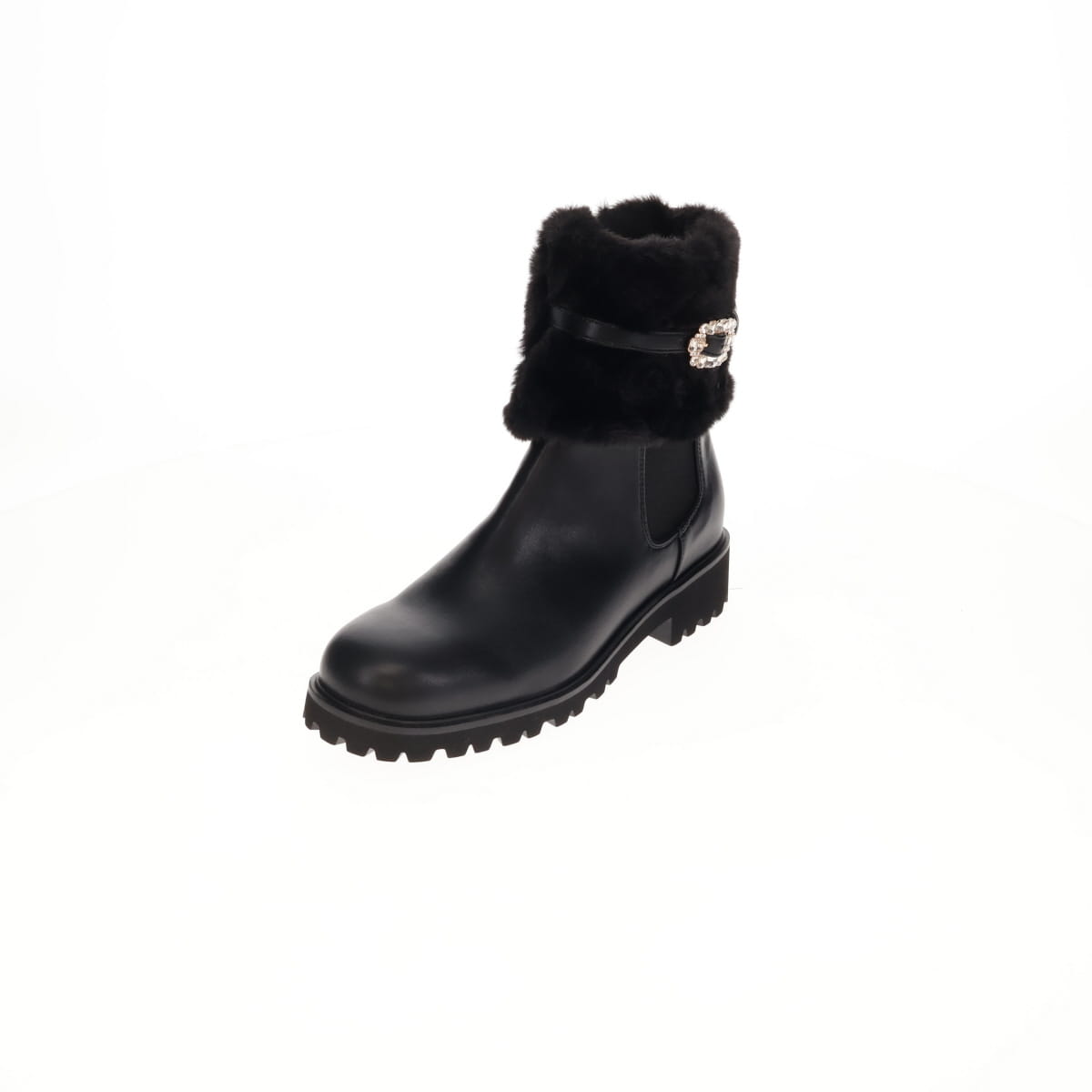 《予約／11月上旬入荷予定》【26AW】フラッフィーファー4WAYチェルシーブーツ/564402