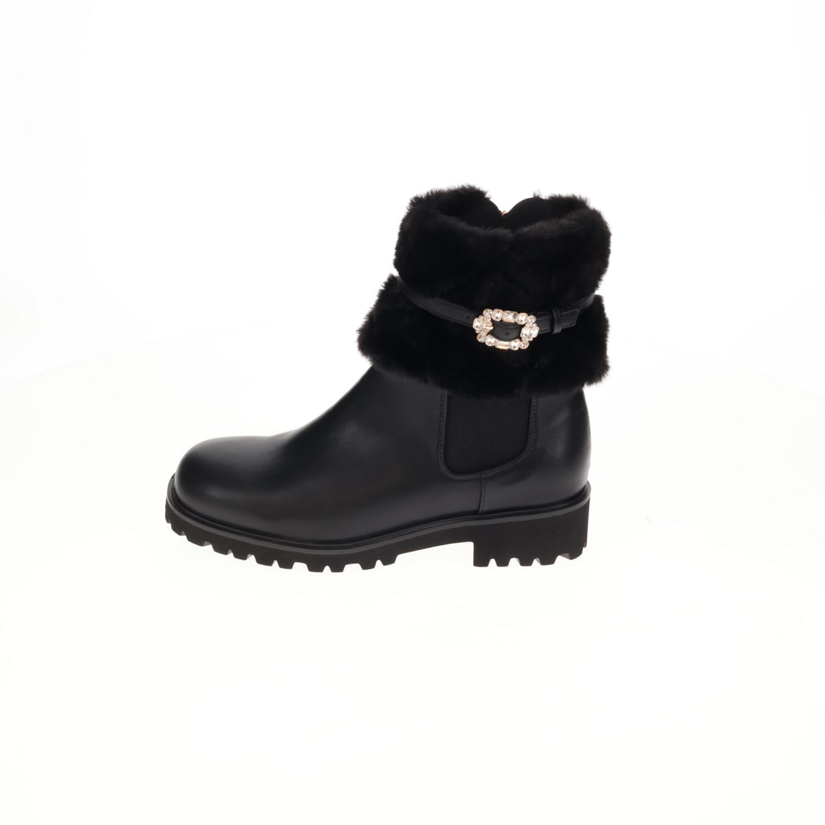 《予約／11月上旬入荷予定》【26AW】フラッフィーファー4WAYチェルシーブーツ/564402