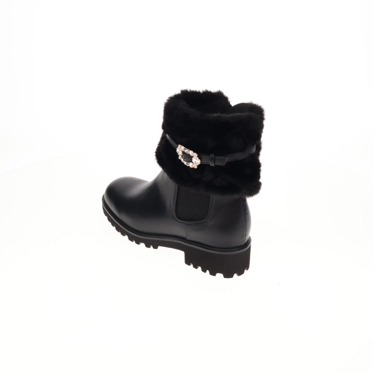 《予約／11月上旬入荷予定》【26AW】フラッフィーファー4WAYチェルシーブーツ/564402