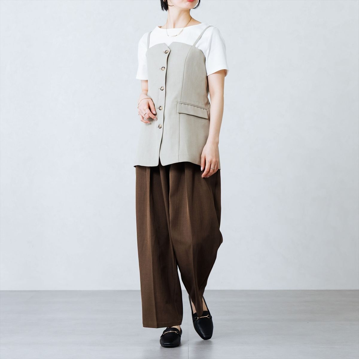 【WEB限定デザイン／再入荷】ビットモチーフローファー/640003